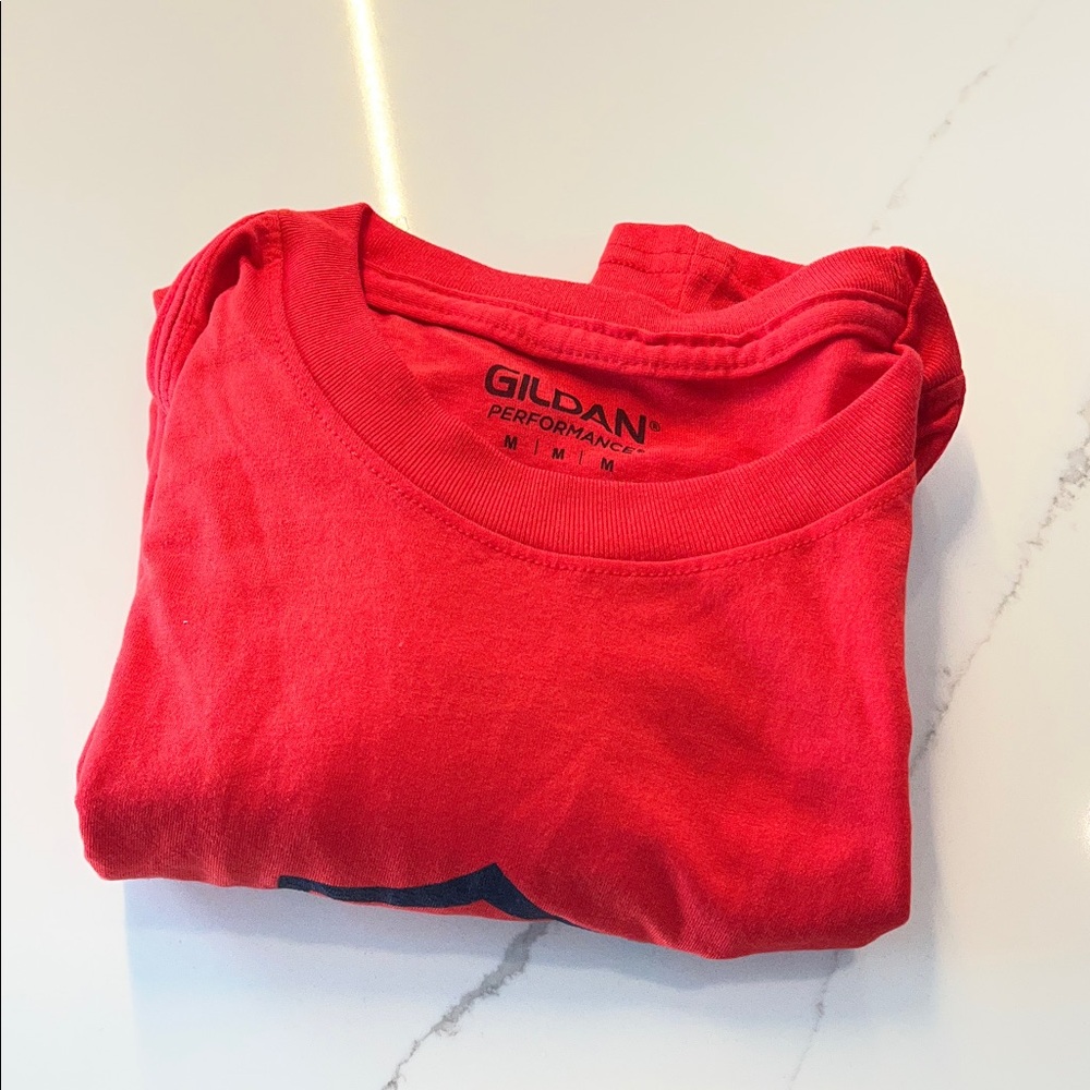 Gildan Vibrant Red Crewneck Tee